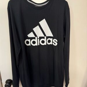Adidas Black Long Sleeve Performance Tee